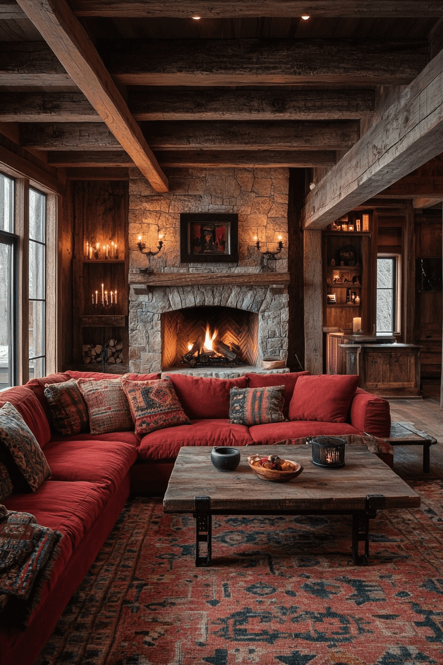 cognac couch living room ideas