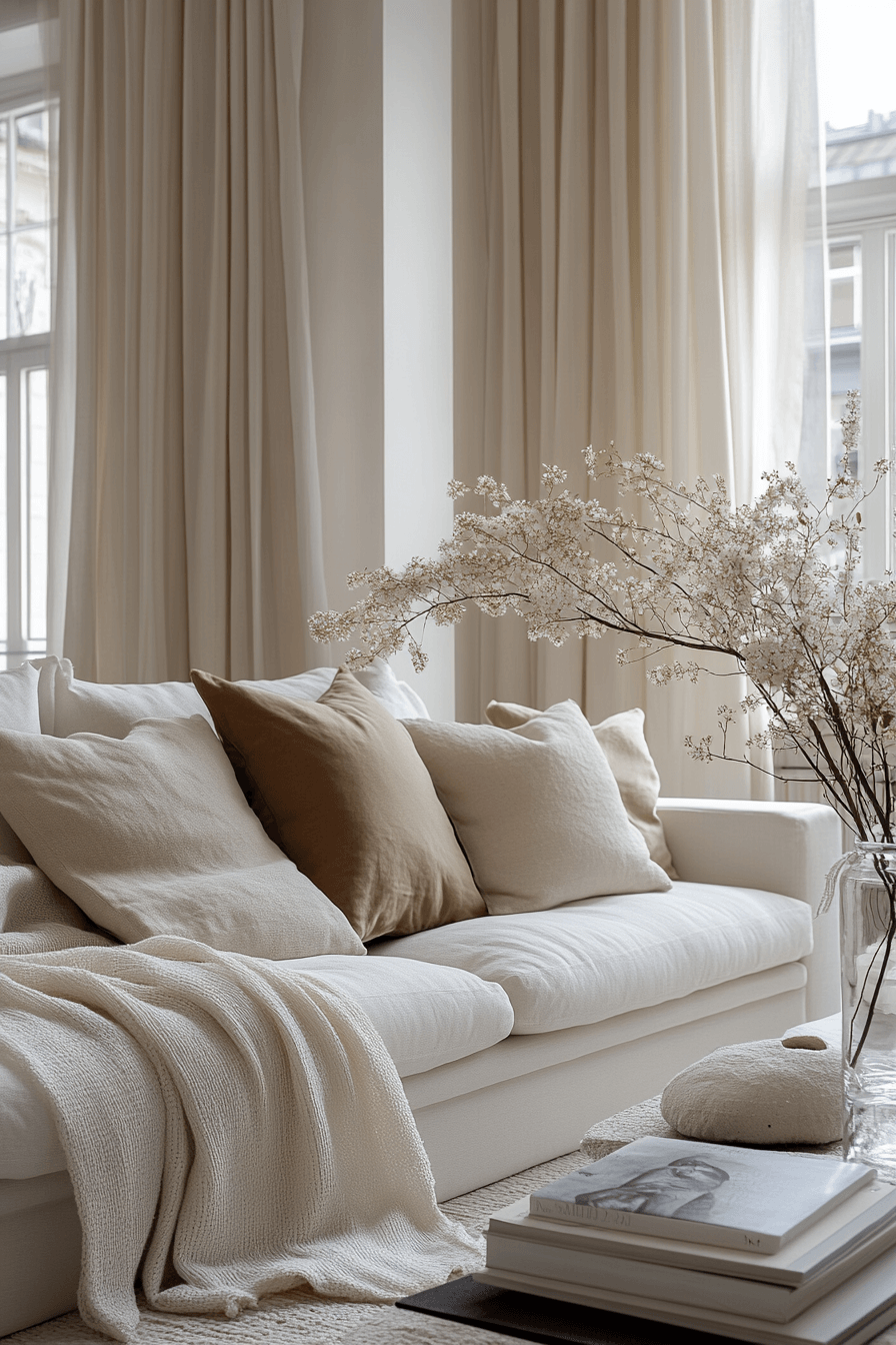28+ White Couch Living Room Inspiration for a Fresh Yet Classic Vibe white couch living room