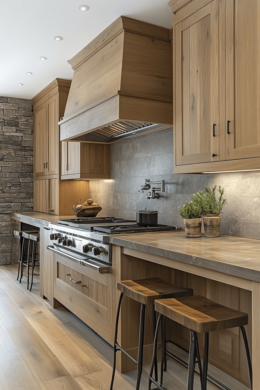 light oak kitchen cabinets