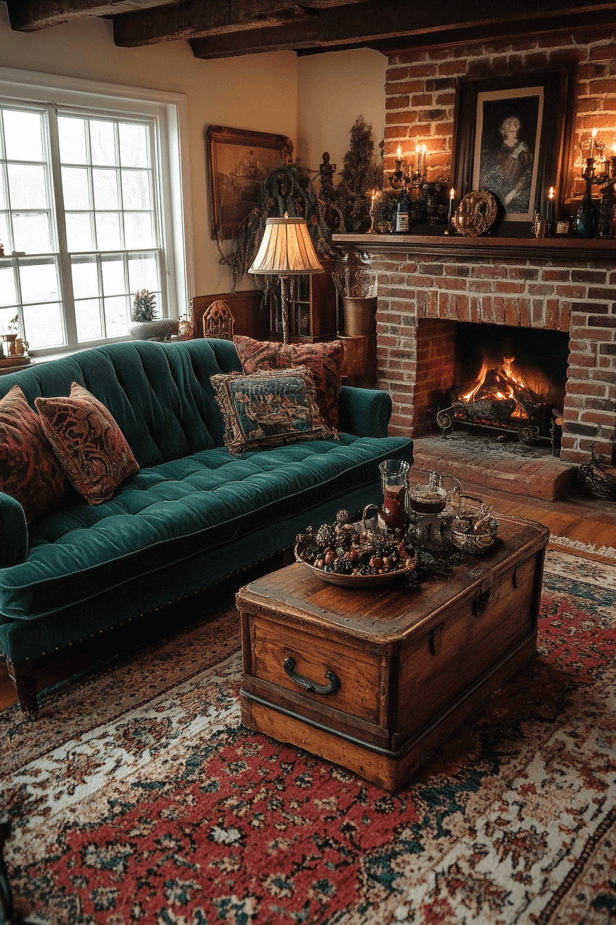 teal couch living room