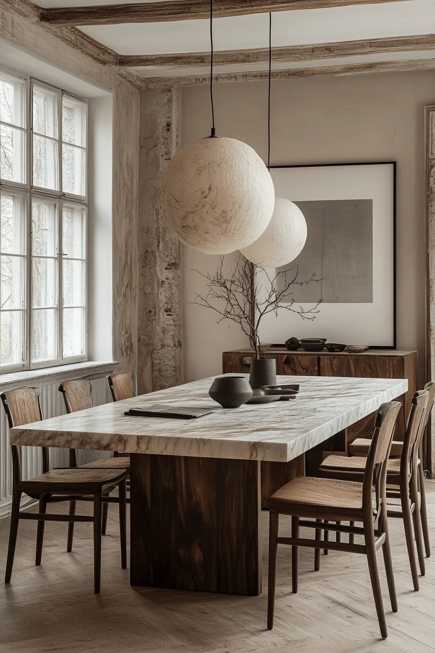 granny chic dining room