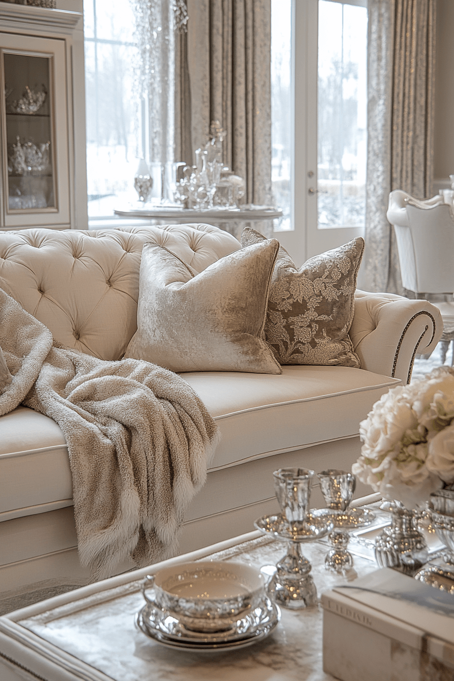 cream couch living room