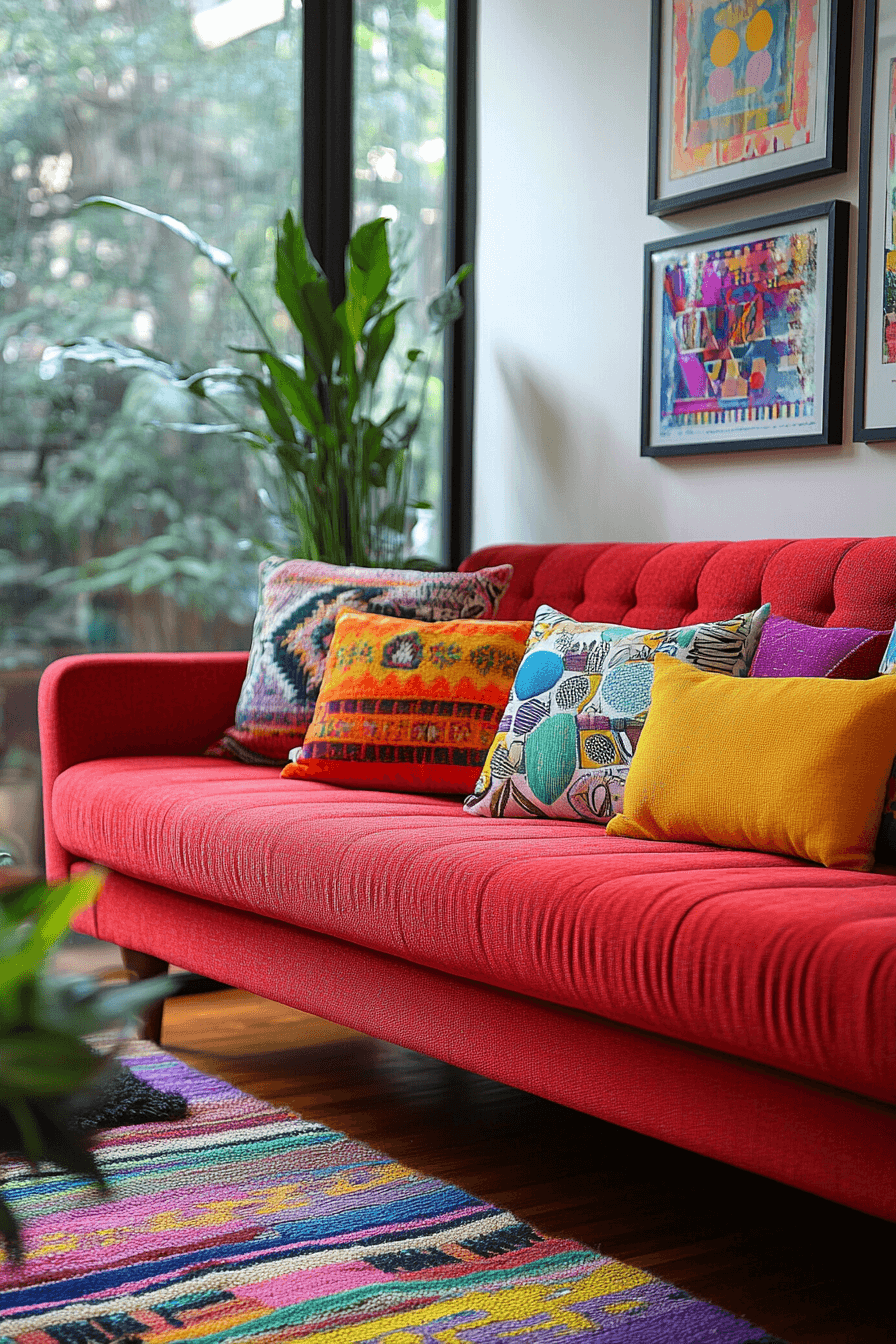 27+ Red Couch Living Room Ideas to Transform Small Spaces With Big Impact red couch living room