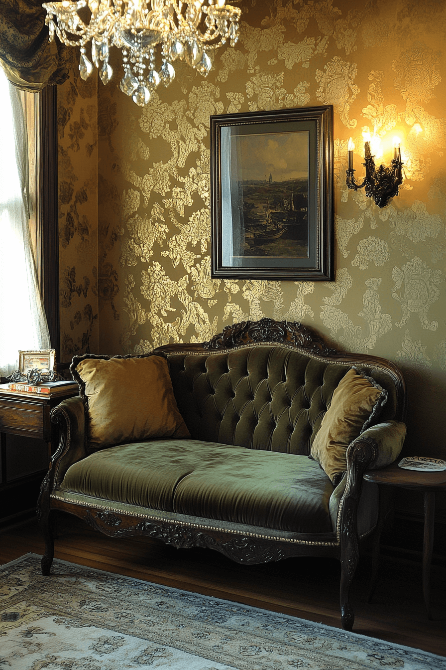 olive green couch living room ideas