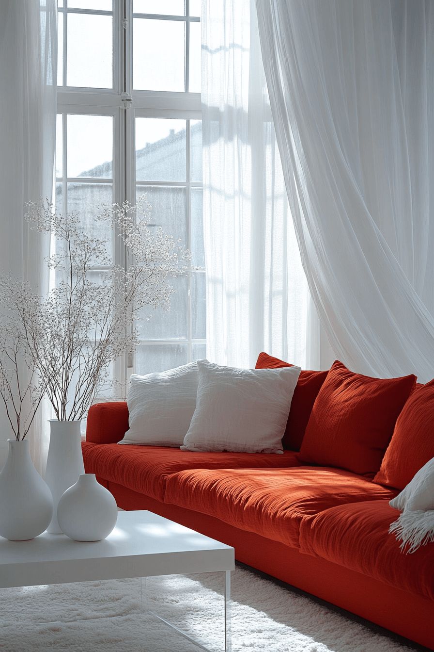 27+ Red Couch Living Room Ideas to Transform Small Spaces With Big Impact red couch living room