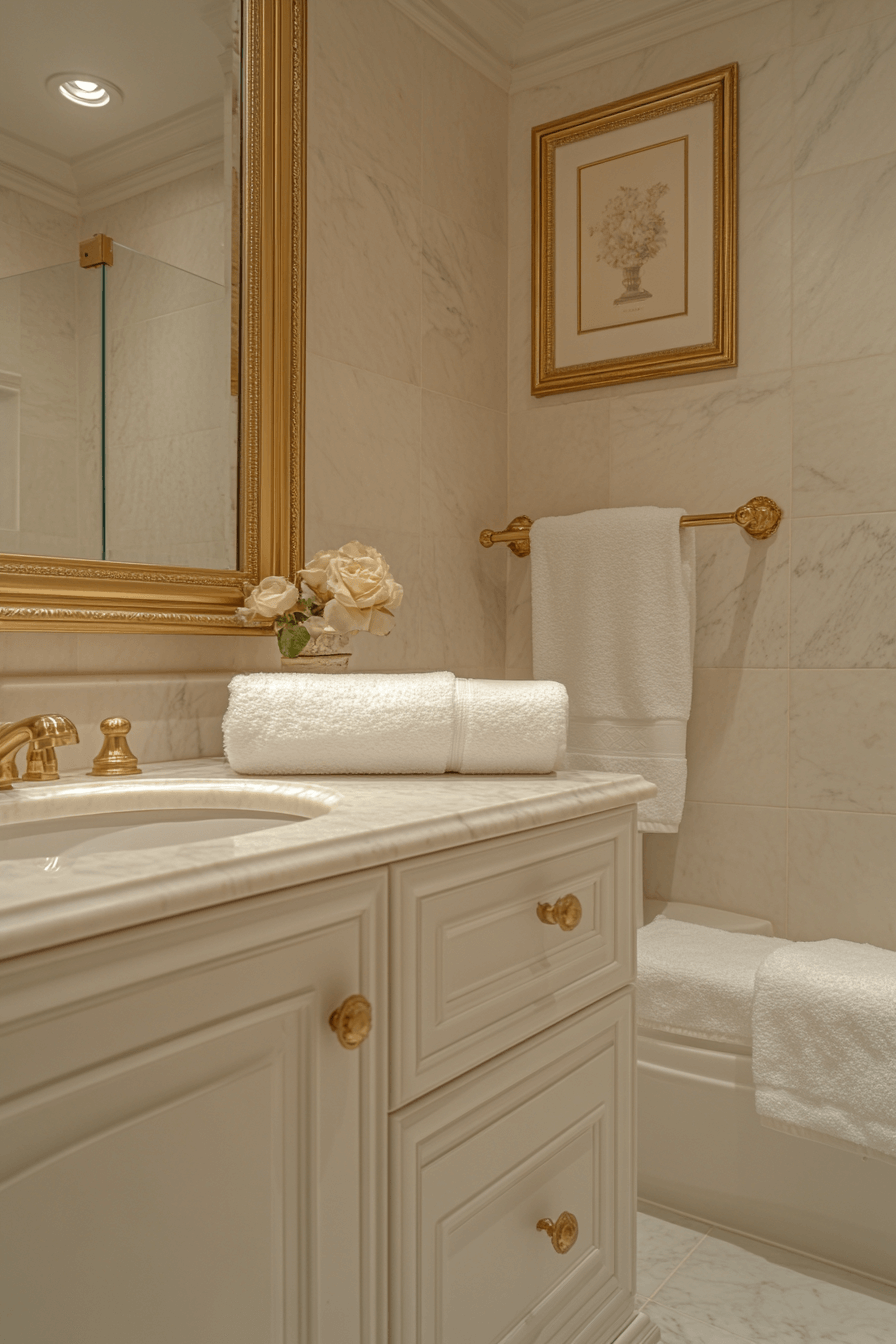 granny chic bathroom