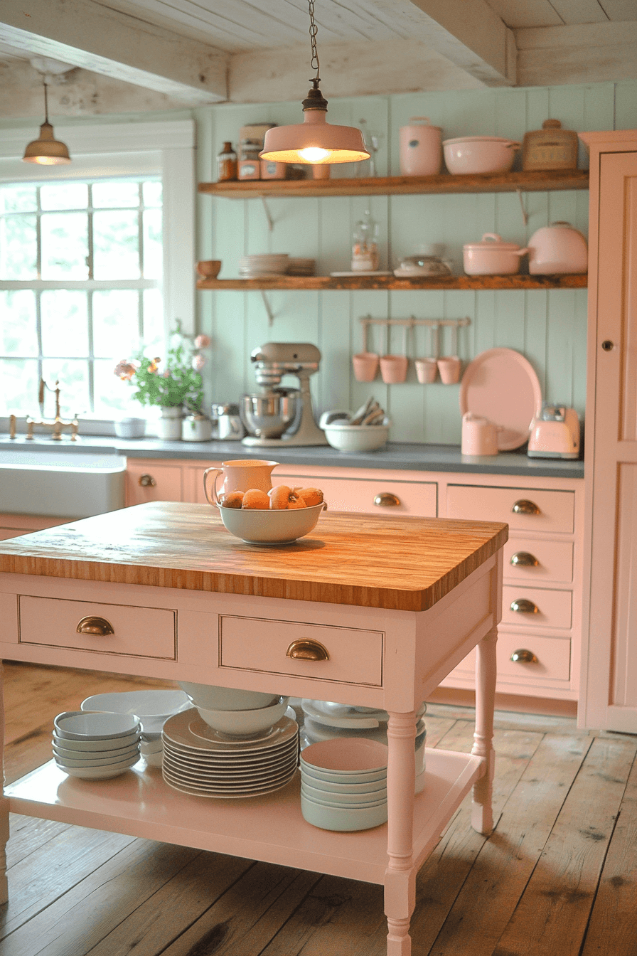 28+ Grandmacore Kitchen Designs for a Warm and Timeless Cooking Space grandmacore kitchen