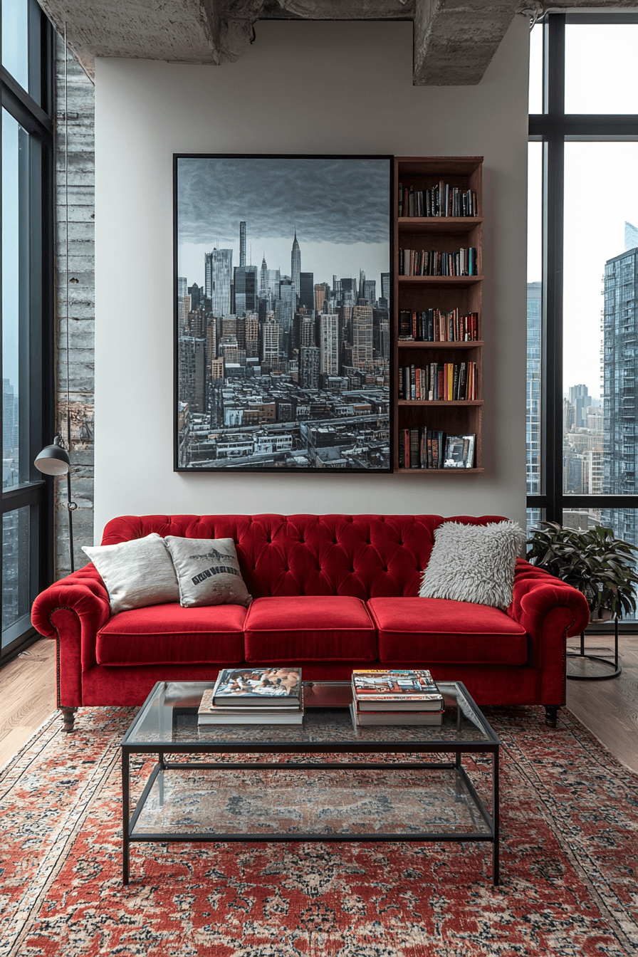 27+ Red Couch Living Room Ideas to Transform Small Spaces With Big Impact red couch living room