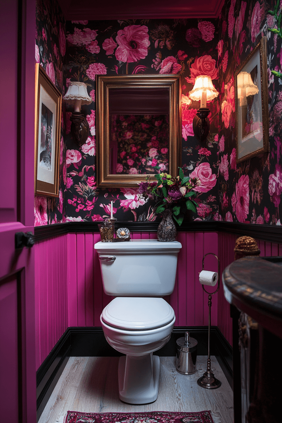 granny chic bathroom