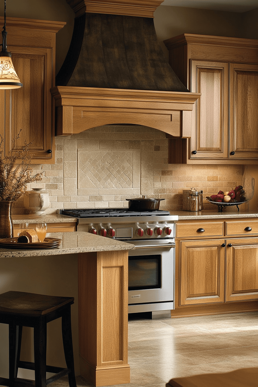 light oak kitchen cabinets