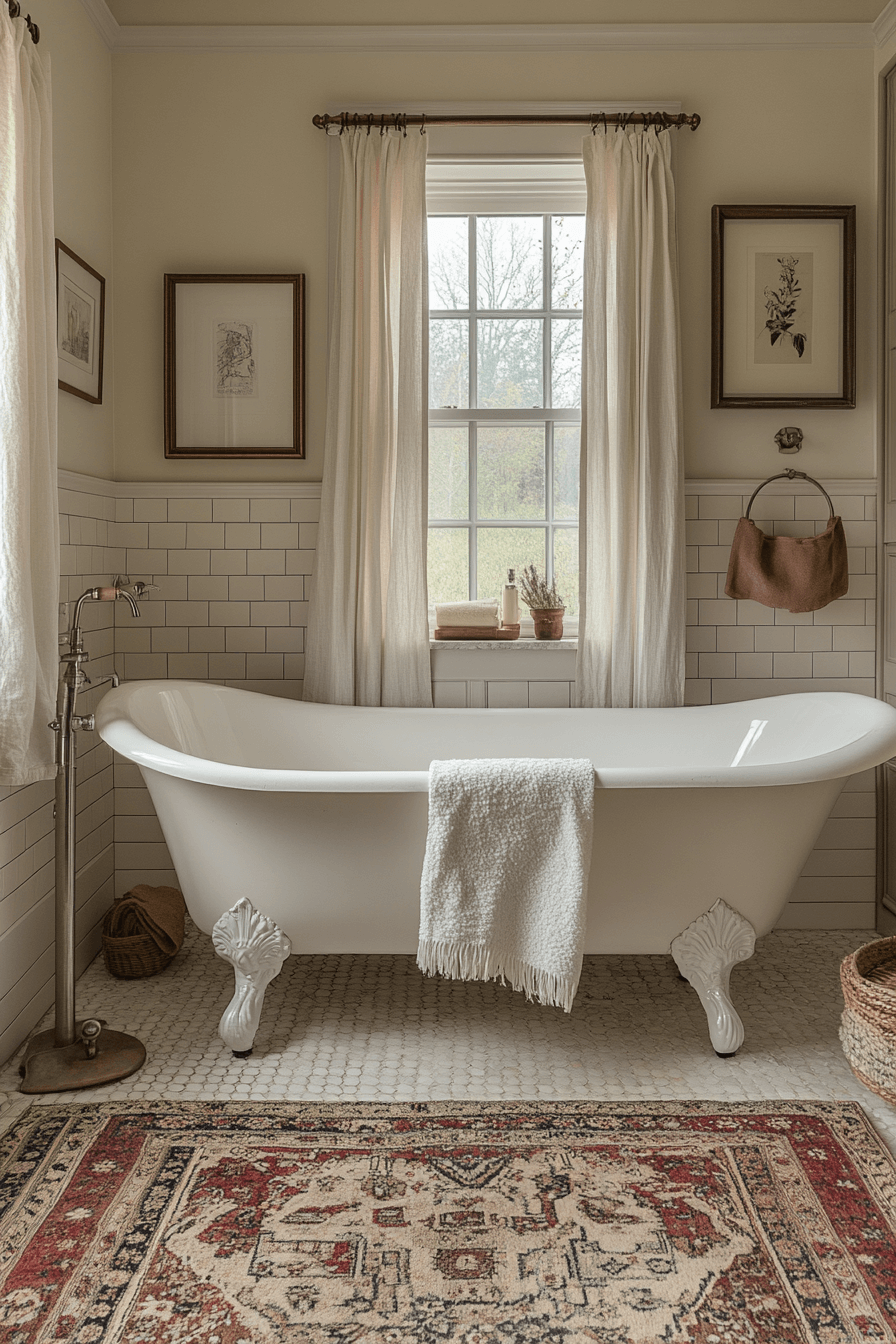 granny chic bathroom