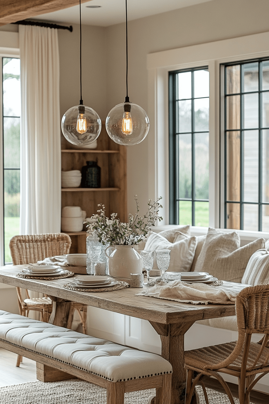 granny chic dining room