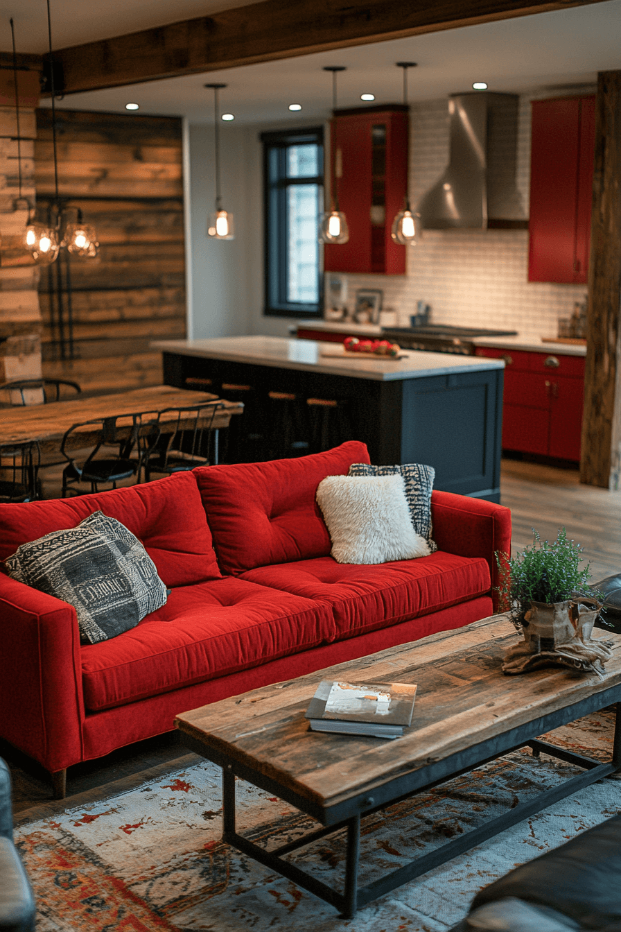 27+ Red Couch Living Room Ideas to Transform Small Spaces With Big Impact red couch living room