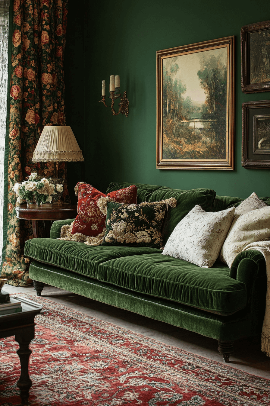 olive green couch living room ideas