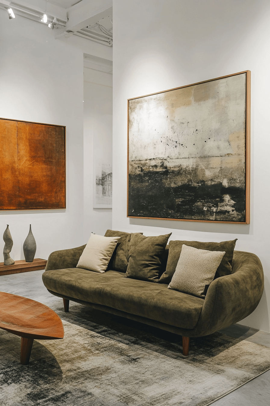 olive green couch living room ideas