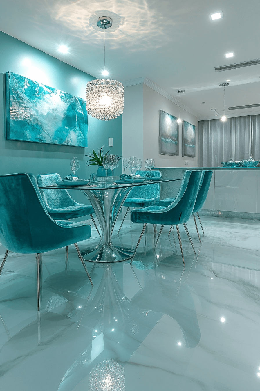 granny chic dining room