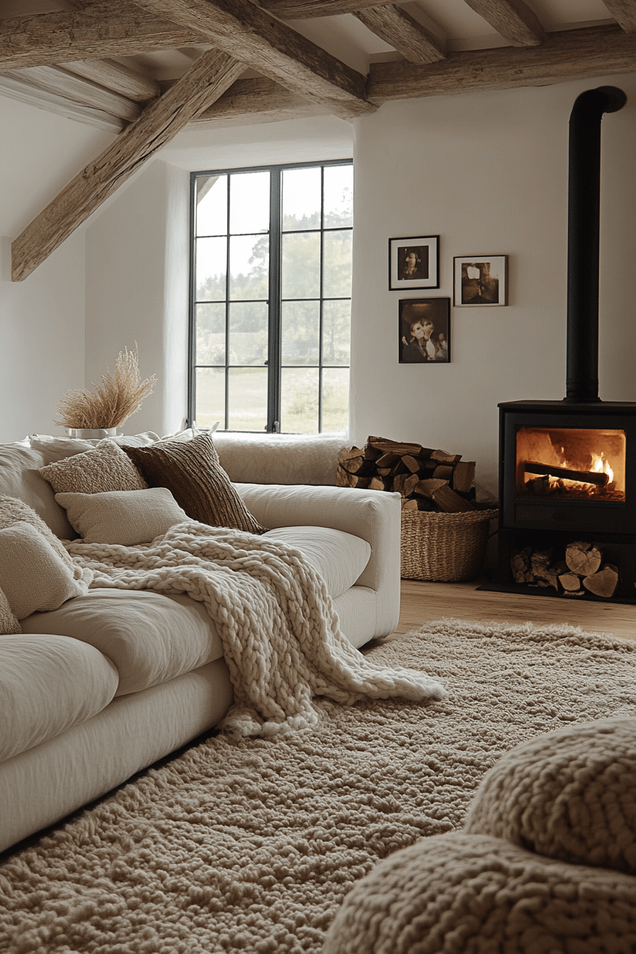 cream couch living room