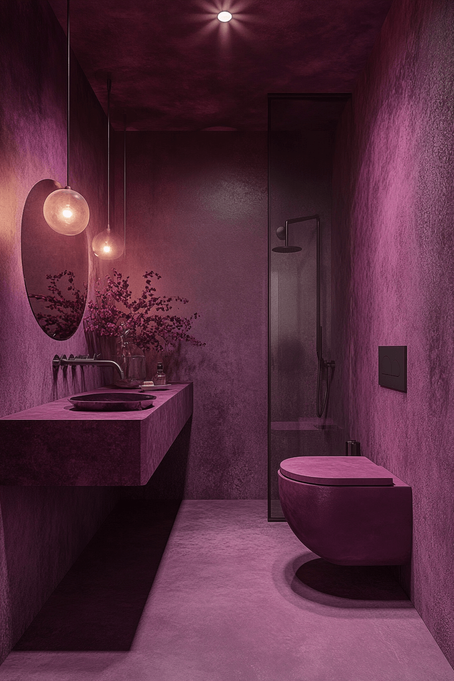 27+ Moody Powder Room Ideas That Turn Simplicity Into Stunning Beauty moody powder room