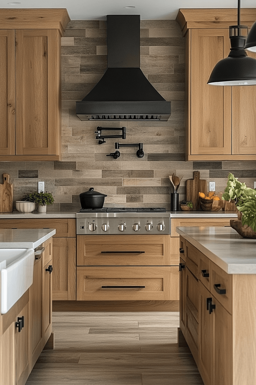 light oak kitchen cabinets