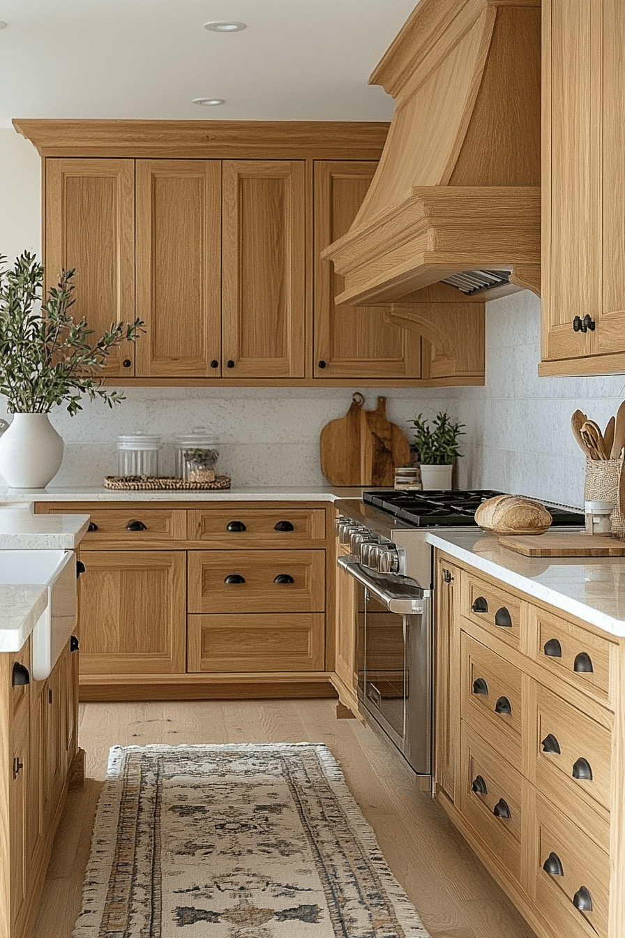 light oak kitchen cabinets