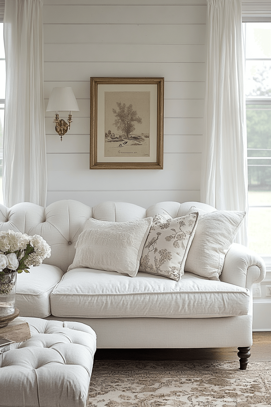 28+ White Couch Living Room Inspiration for a Fresh Yet Classic Vibe white couch living room