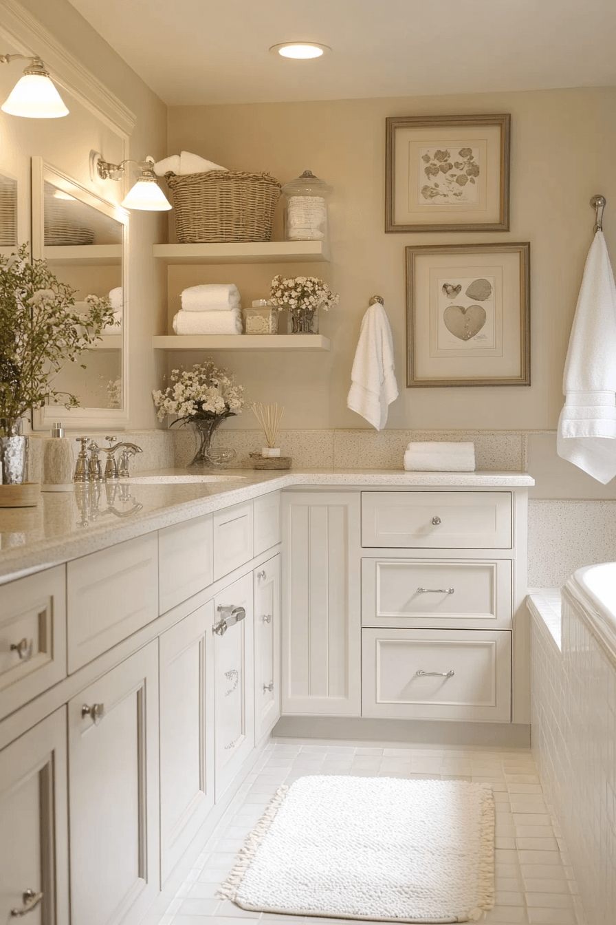 granny chic bathroom