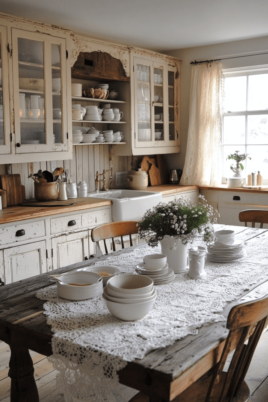 28+ Grandmacore Kitchen Designs for a Warm and Timeless Cooking Space grandmacore kitchen