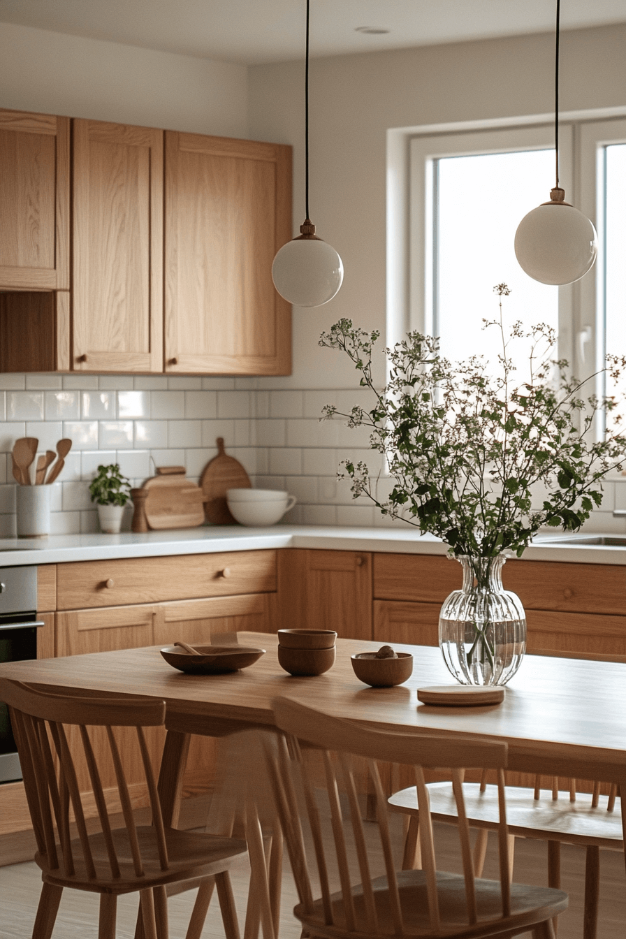 light oak kitchen cabinets