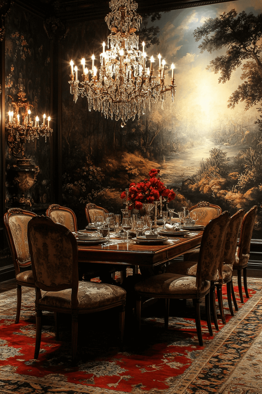 granny chic dining room