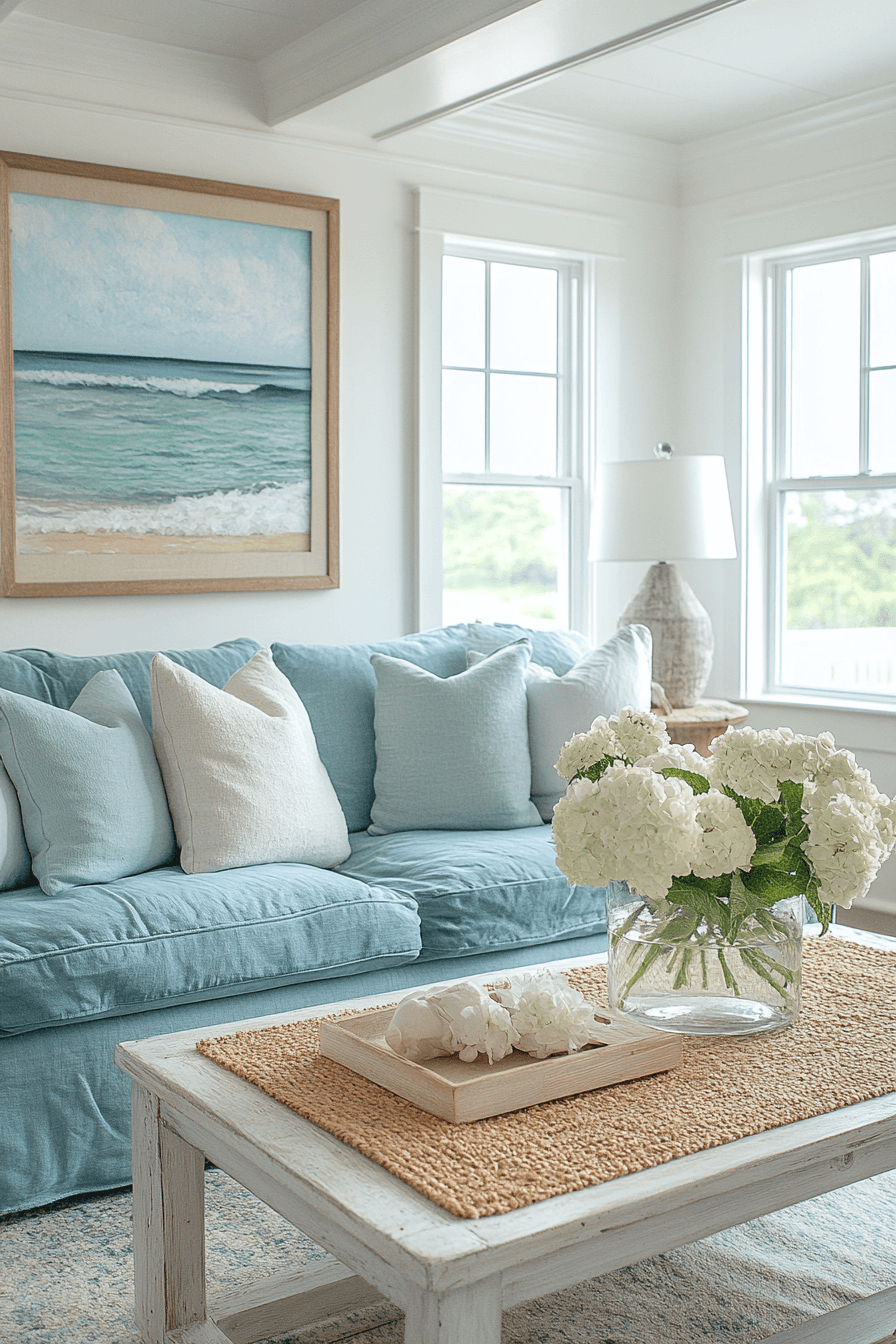 teal couch living room