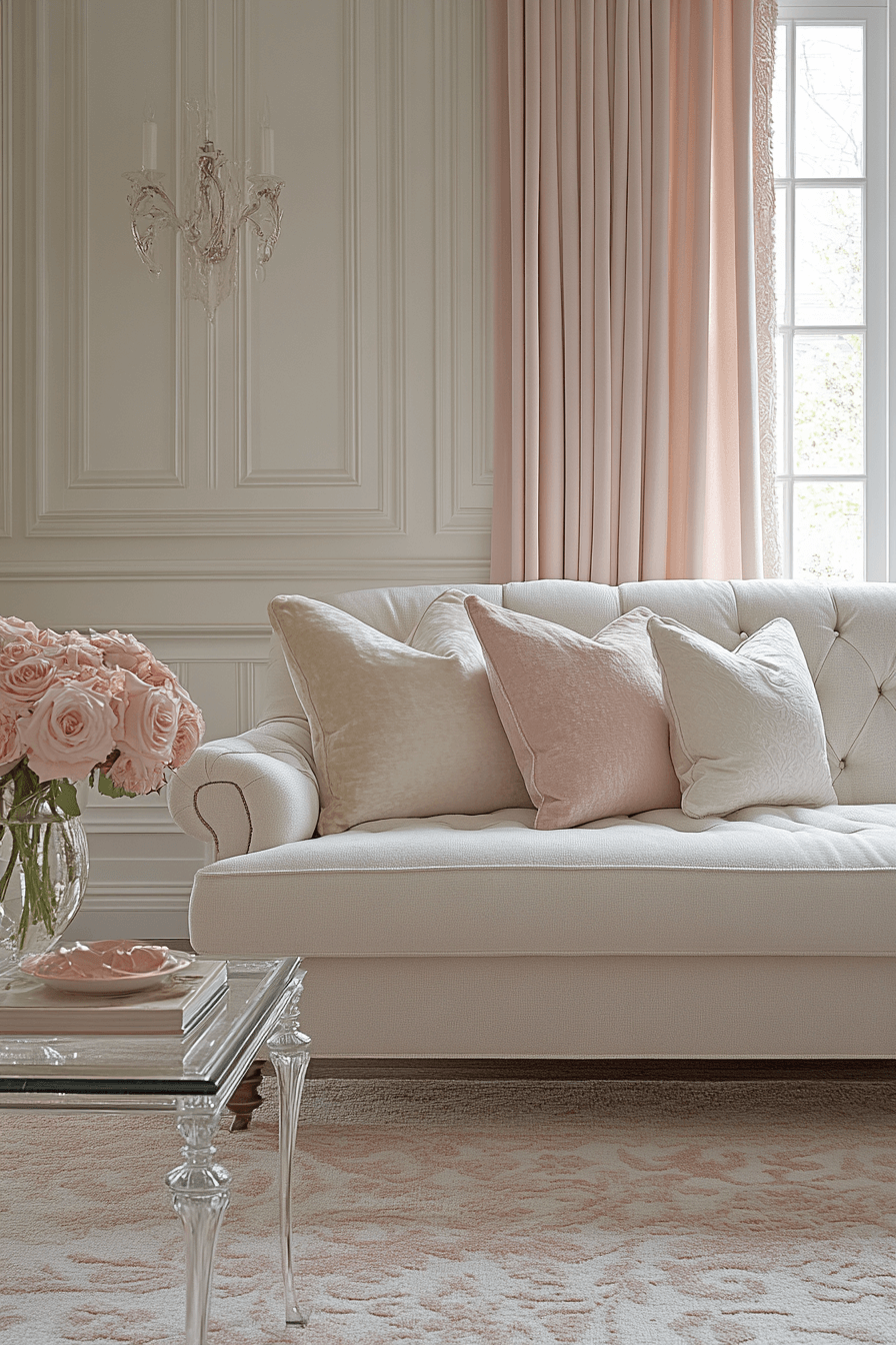 cream couch living room