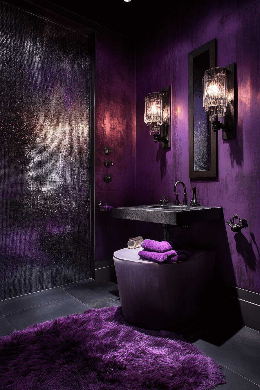 27+ Moody Powder Room Ideas That Turn Simplicity Into Stunning Beauty moody powder room