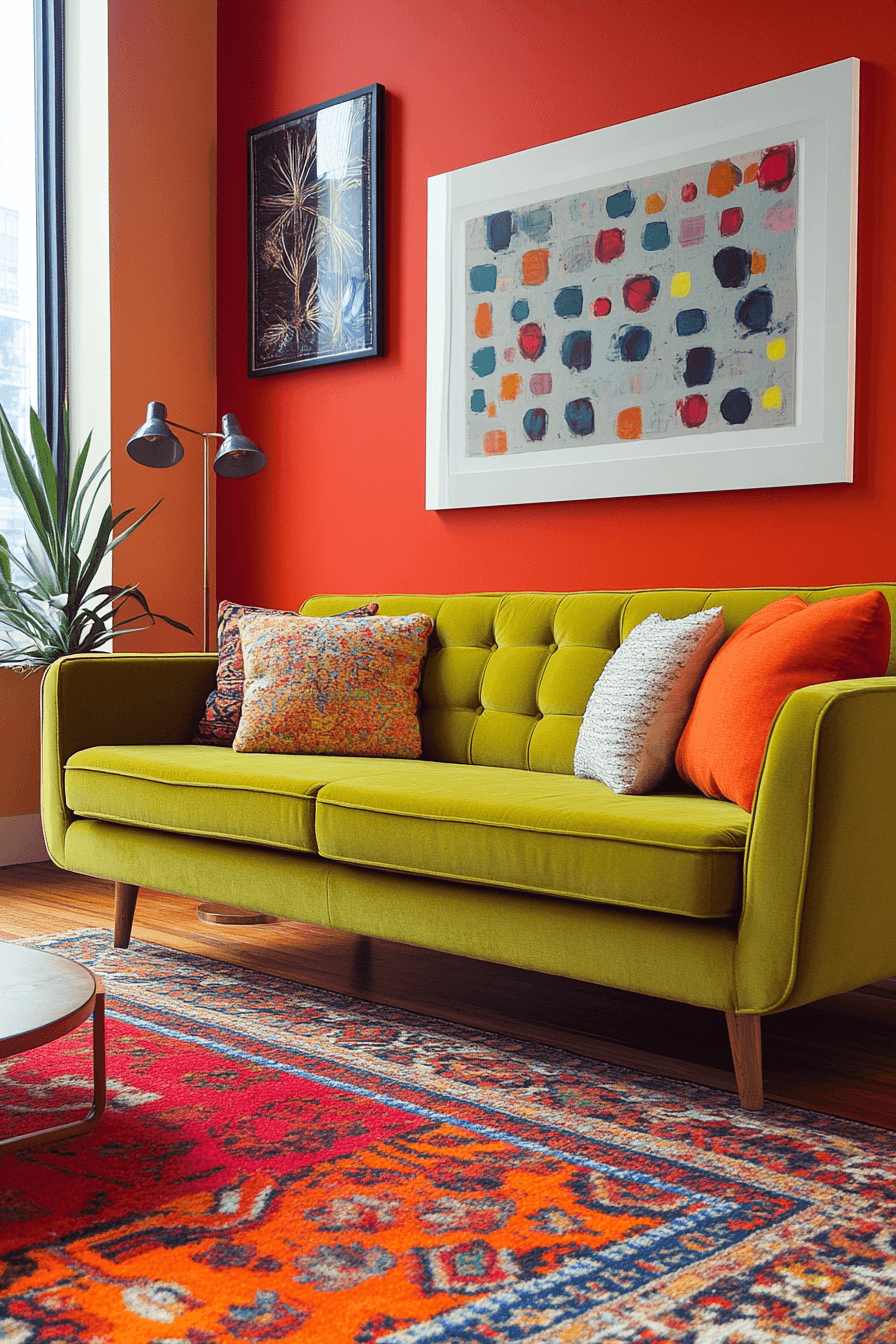olive green couch living room ideas