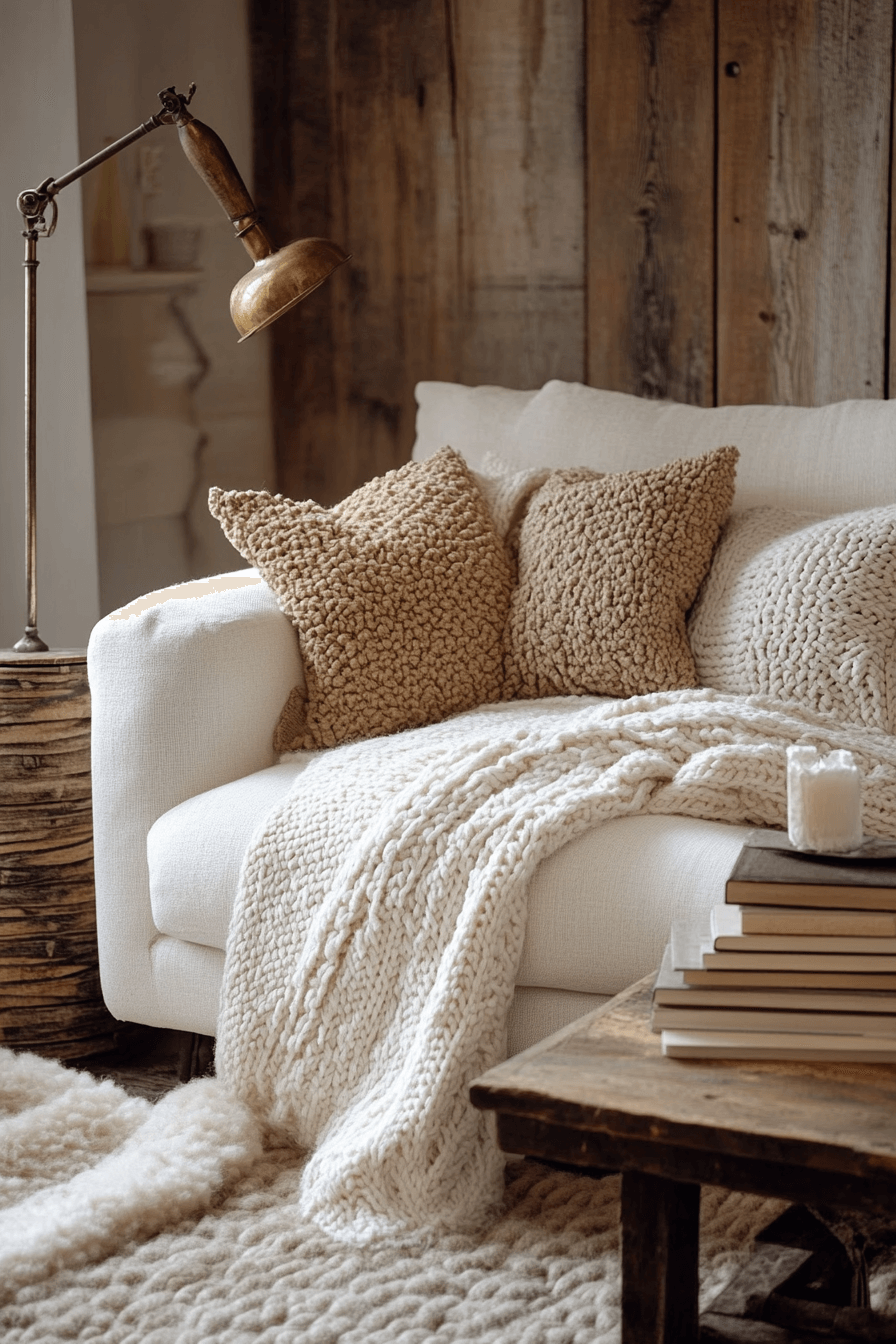 cream couch living room