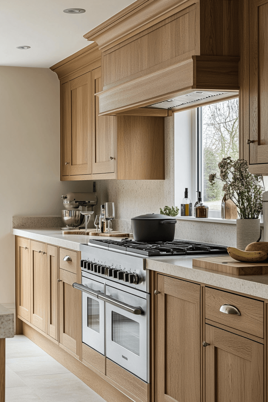 light oak kitchen cabinets