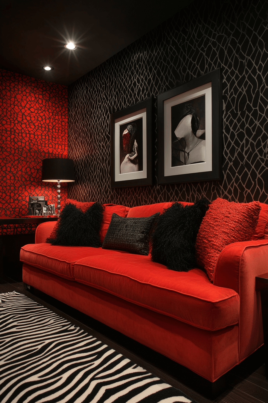 27+ Red Couch Living Room Ideas to Transform Small Spaces With Big Impact red couch living room