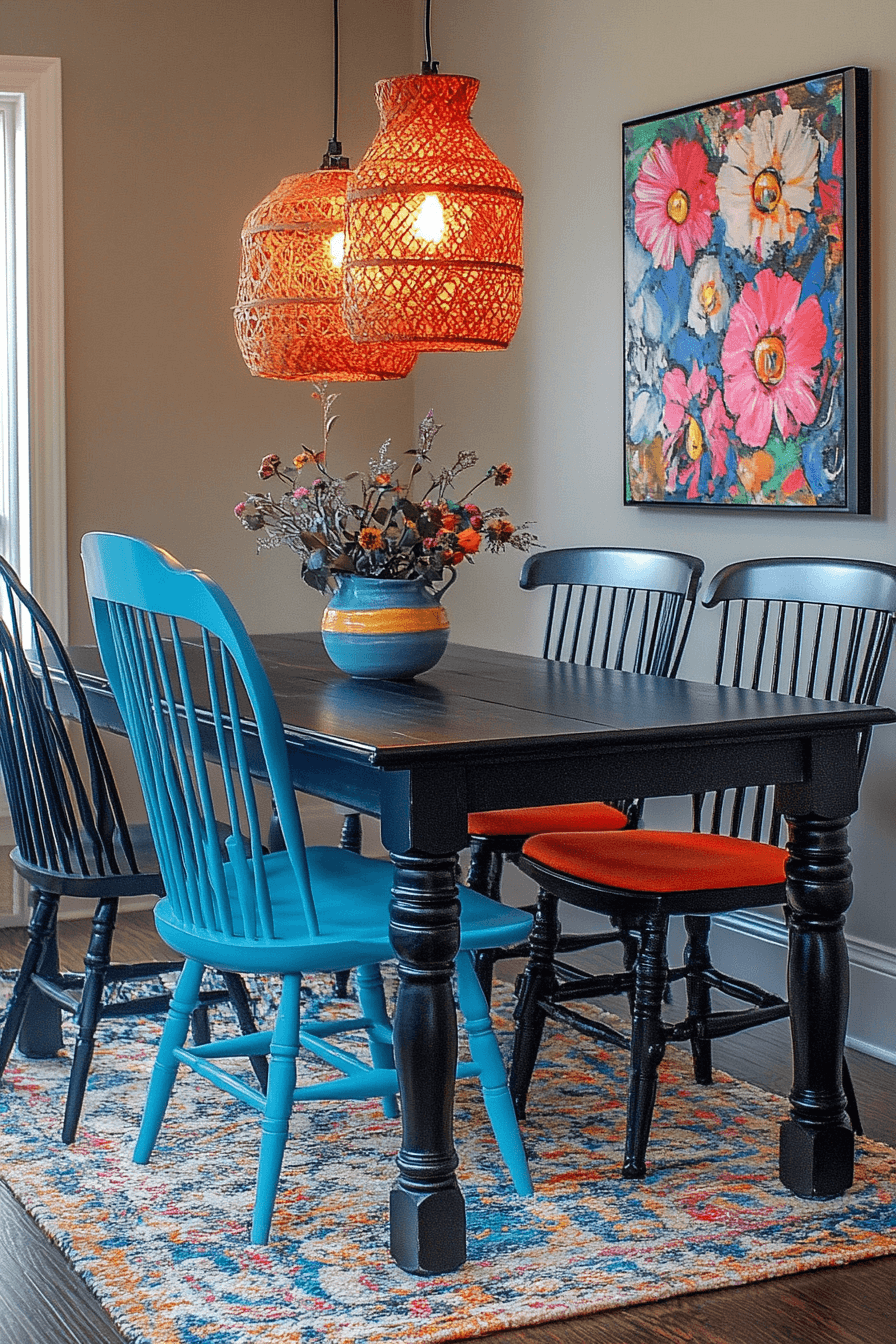 granny chic dining room