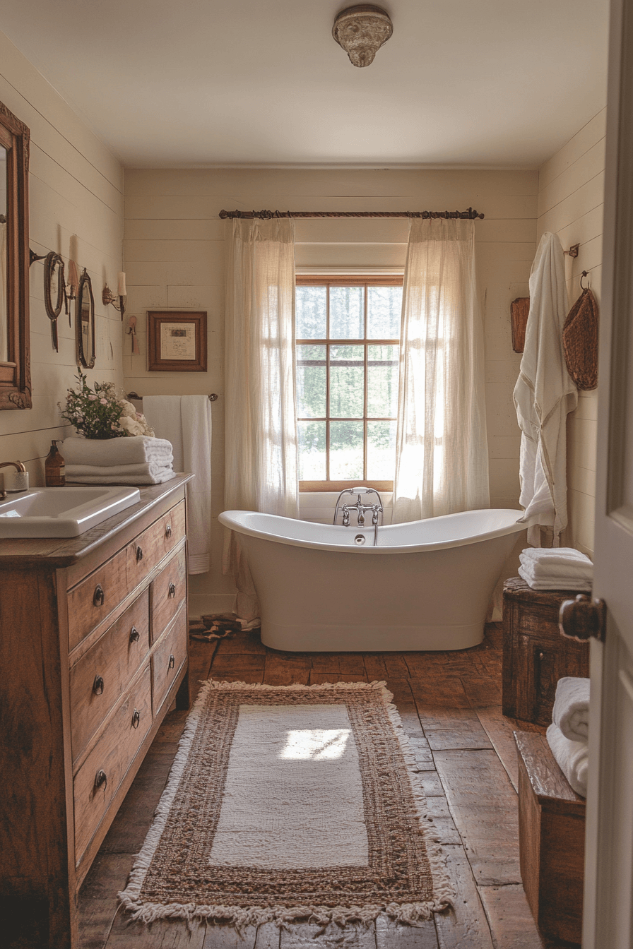 granny chic bathroom