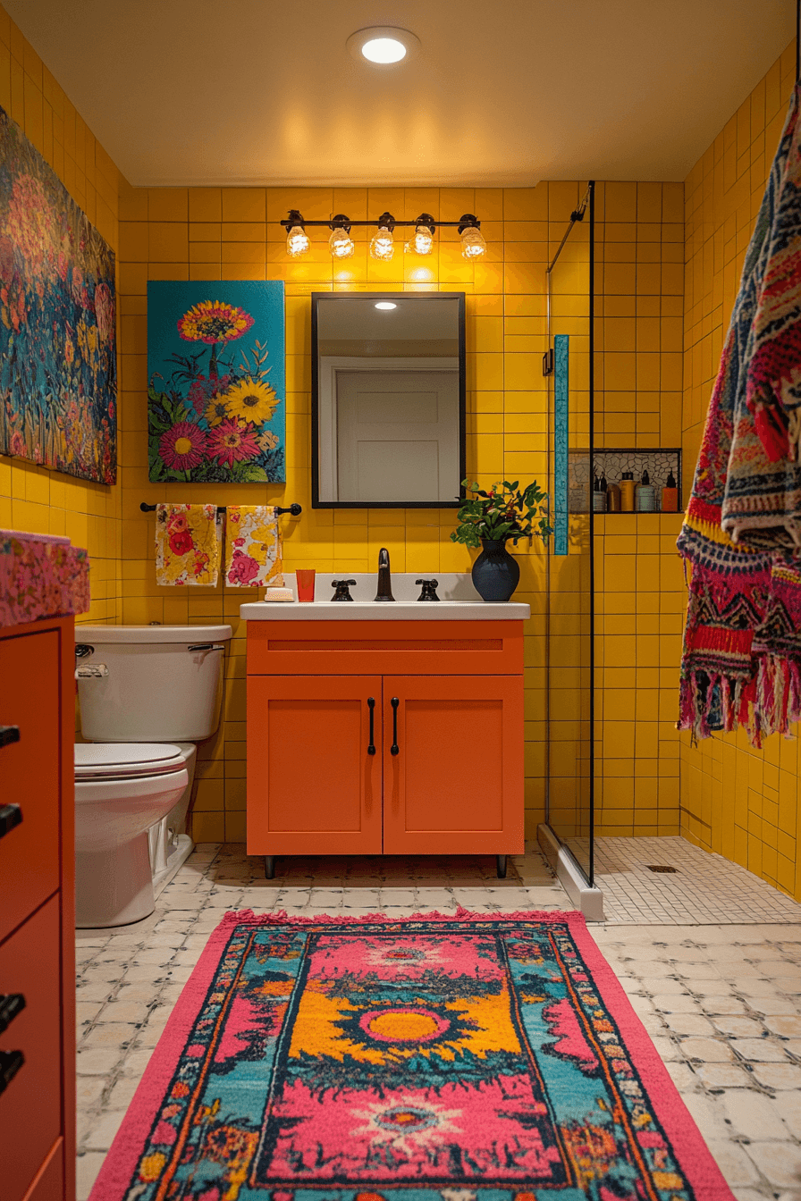 granny chic bathroom