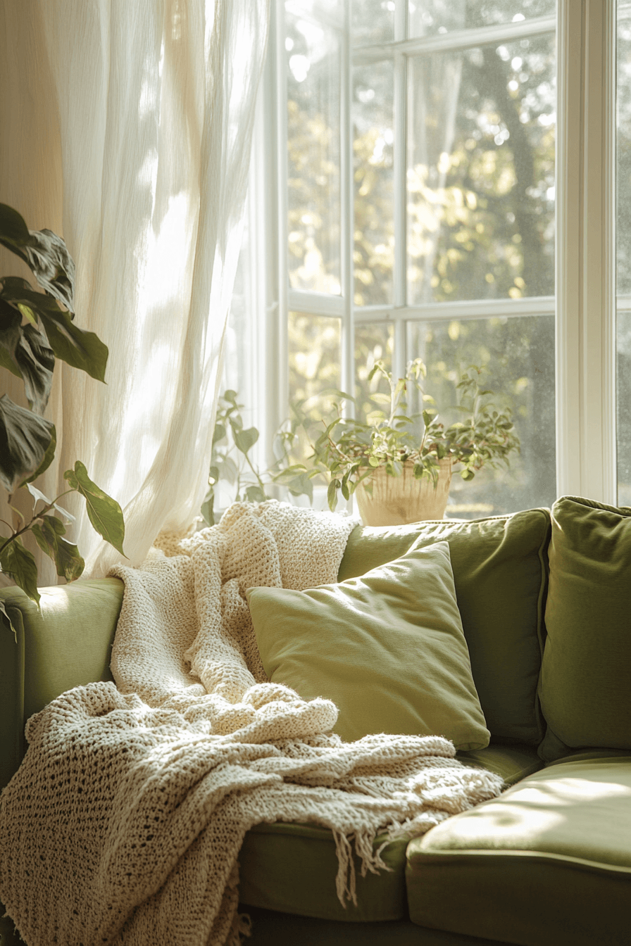 25+ Green Couch Living Room Ideas That Add Fresh Energy to Your Home green couch living room ideas