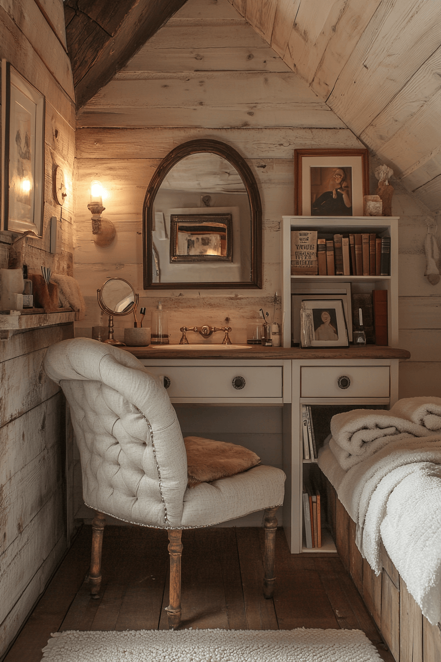 granny chic bathroom