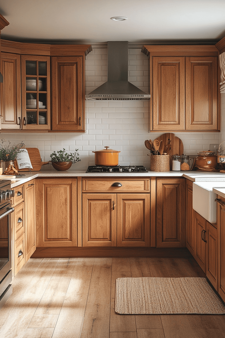 light oak kitchen cabinets