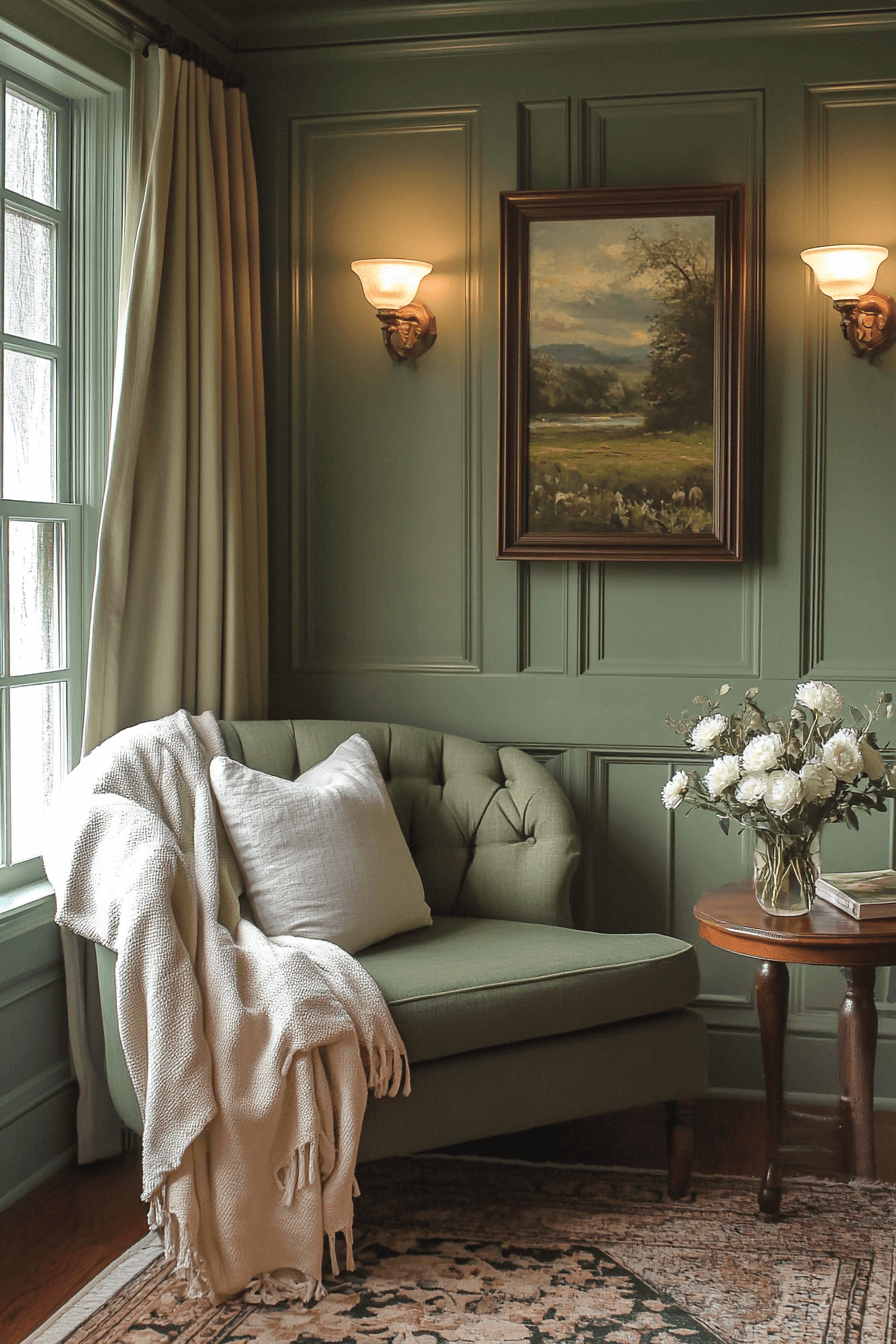 olive green couch living room ideas