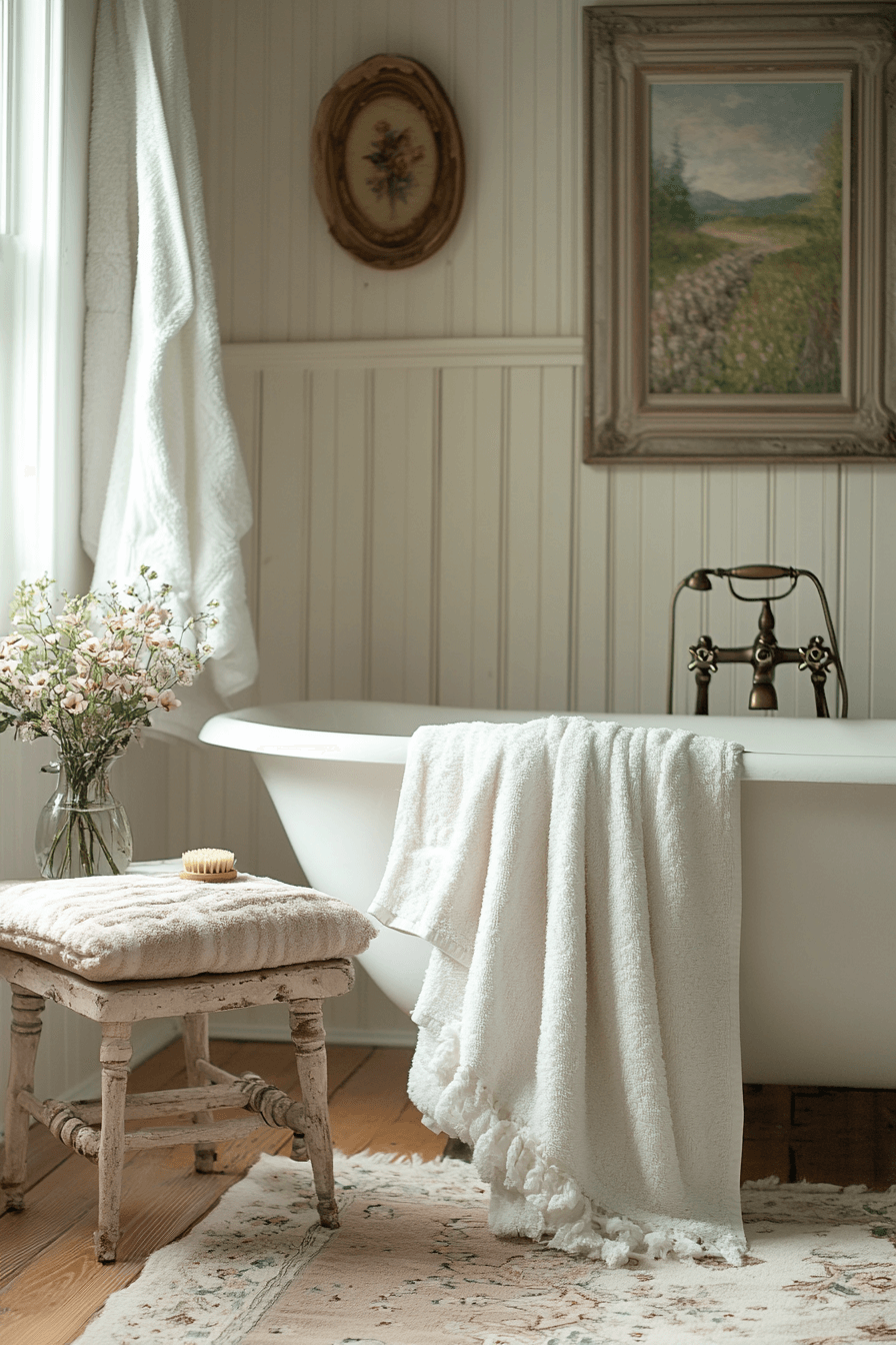 granny chic bathroom