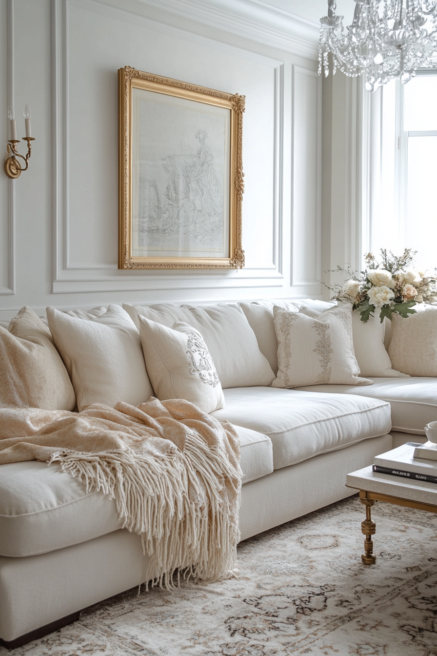 28+ White Couch Living Room Inspiration for a Fresh Yet Classic Vibe white couch living room