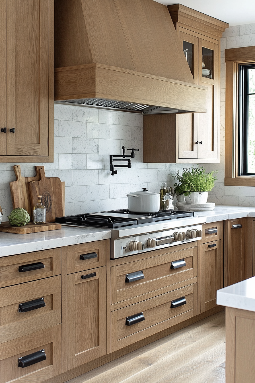 25+ Light Oak Kitchen Cabinets Inspiration for a Stylish Upgrade light oak kitchen cabinets