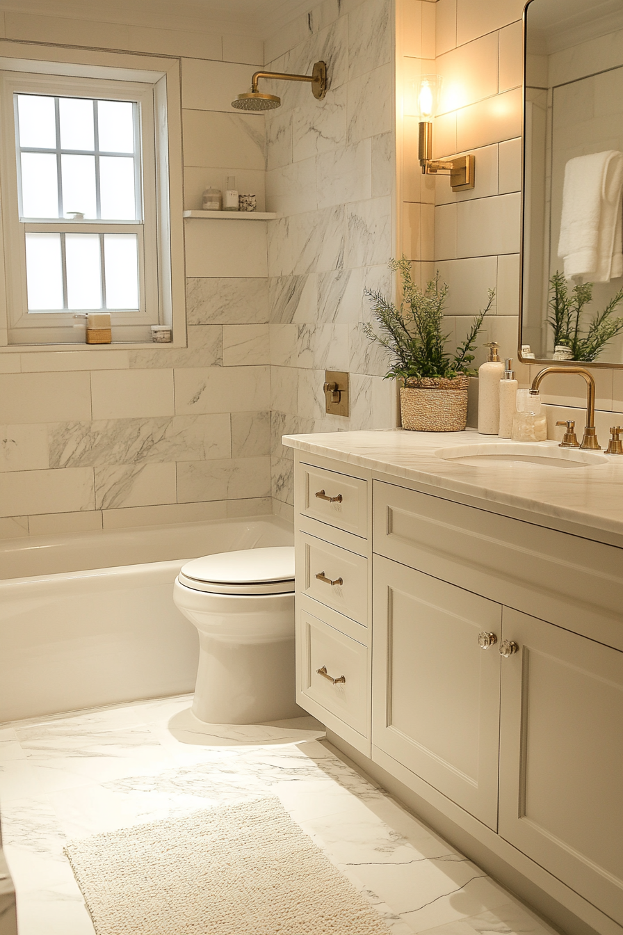 granny chic bathroom