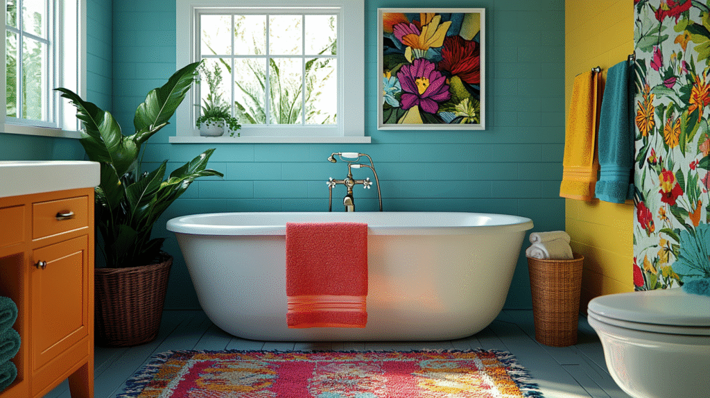 granny chic bathroom