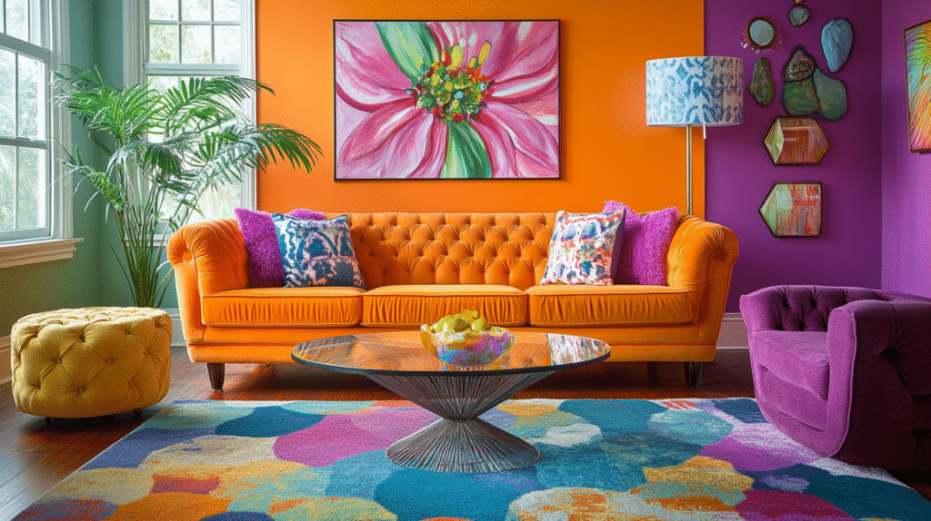 granny chic decor living room