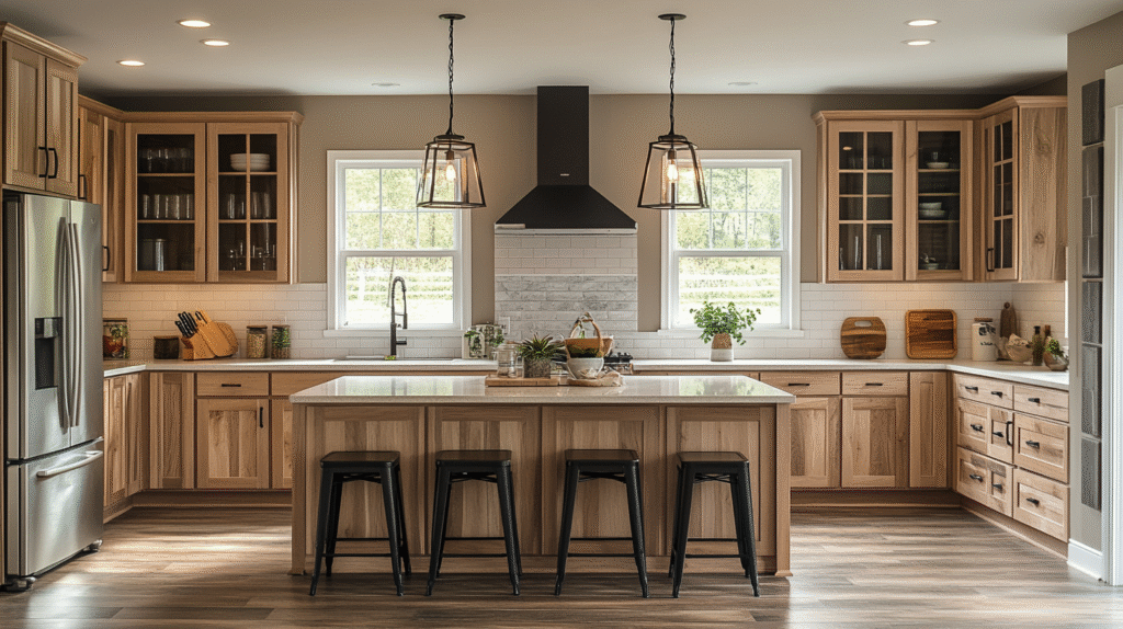 light oak kitchen cabinets